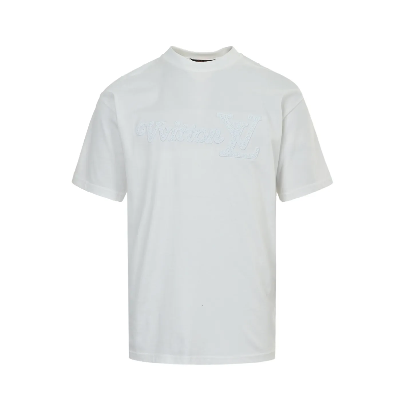Louis Vuitton/Louis Vuitton 26ss woven letter embroidered short sleeves